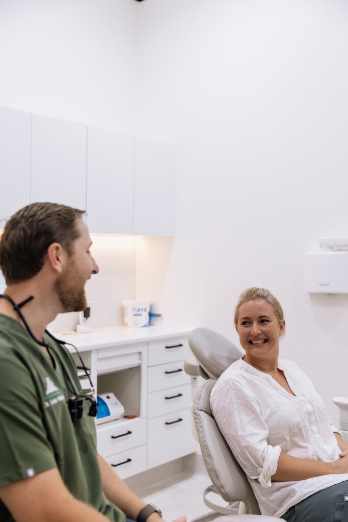 Professional dental treatment chair and equipment at Noosa Hinterland Dental Pomona featuring modern dental technology and patient-centered design for optimal care