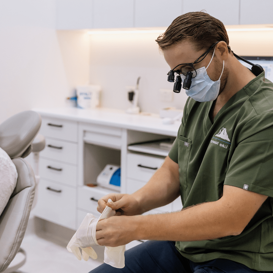 Dental implants promotional material showcasing tooth replacement options available at Noosa Hinterland Dental in Pomona