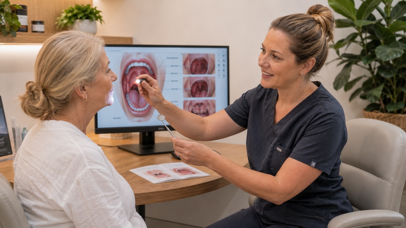 Oral cancer screening service at Noosa Hinterland Dental in Pomona