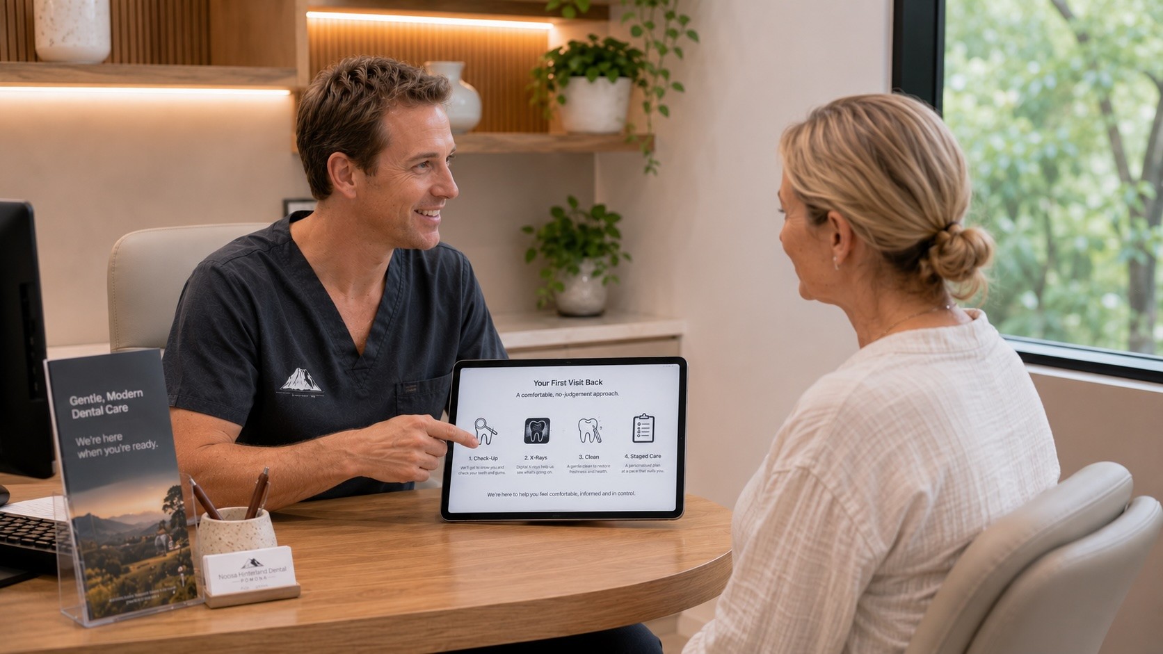 Returning to the dentist at Noosa Hinterland Dental, Pomona