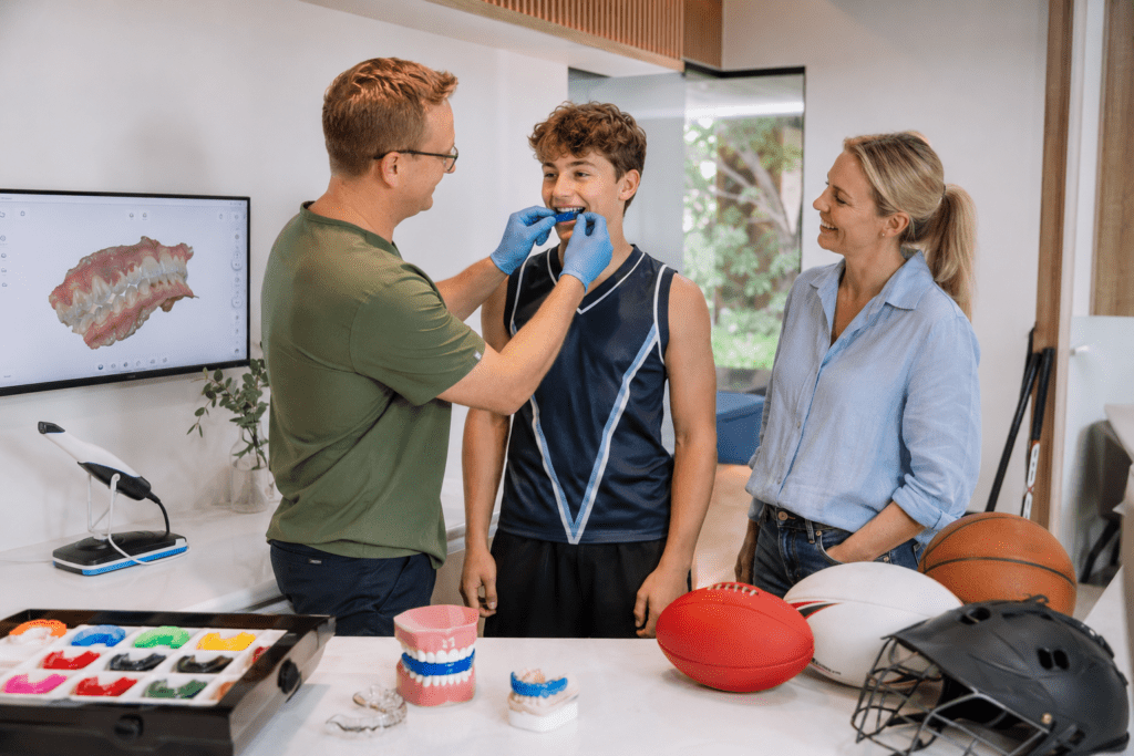 Custom-fit sports mouthguards for kids at Noosa Hinterland Dental